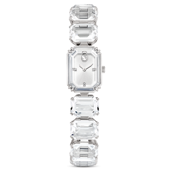 swarovski millenia watch  octagon cut bracelet  white  stainless steel