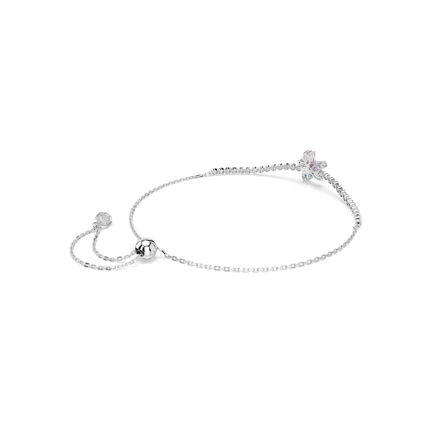 ariana grande x swarovski bracelet  mixed cuts  flower  multicolored  rhodium plated