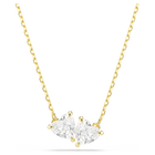 swarovski mesmera attract necklace  heart  white  gold tone plated