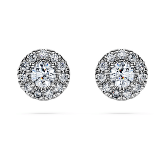 swarovski eternity stud earrings  laboratory grown diamonds 0 45 ct tw  sterling silver