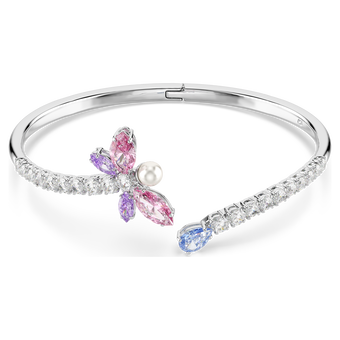 ariana grande x swarovski bangle  mixed cuts  dragonfly  multicolored  rhodium plated