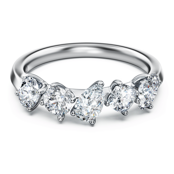 swarovski galaxy ring  laboratory grown diamonds 1 ct tw  18k white gold
