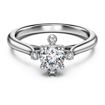 swarovski galaxy ring  laboratory grown diamonds 0 5 ct tw  18k white gold
