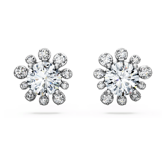 swarovski galaxy stud earrings  laboratory grown diamonds 2 3 ct tw  18k white gold