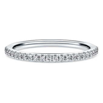 swarovski eternity band ring  laboratory grown diamonds 0 2 ct tw  18k white gold